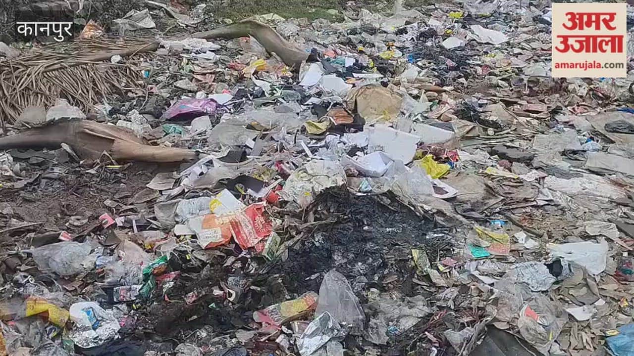 Kanpur: Garbage dumped on the road leading to Siddhanath Temple