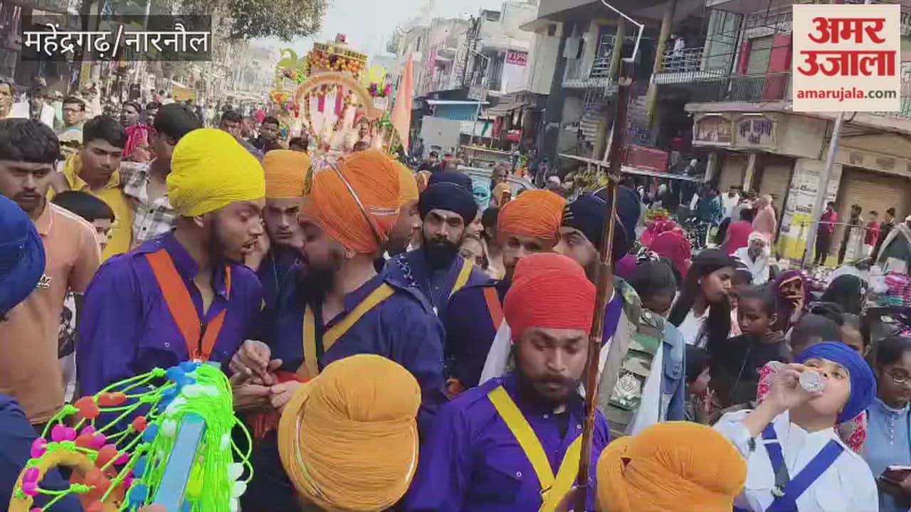 Tableaus taken out in Nangal Chaudhary on the birth anniversary of Satguru Ravidas