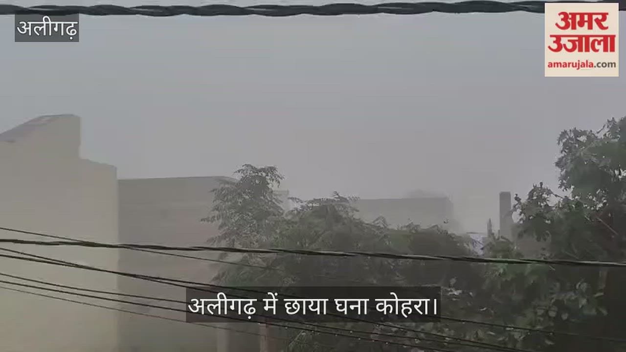 अलीगढ़ में छाया घना कोहरा