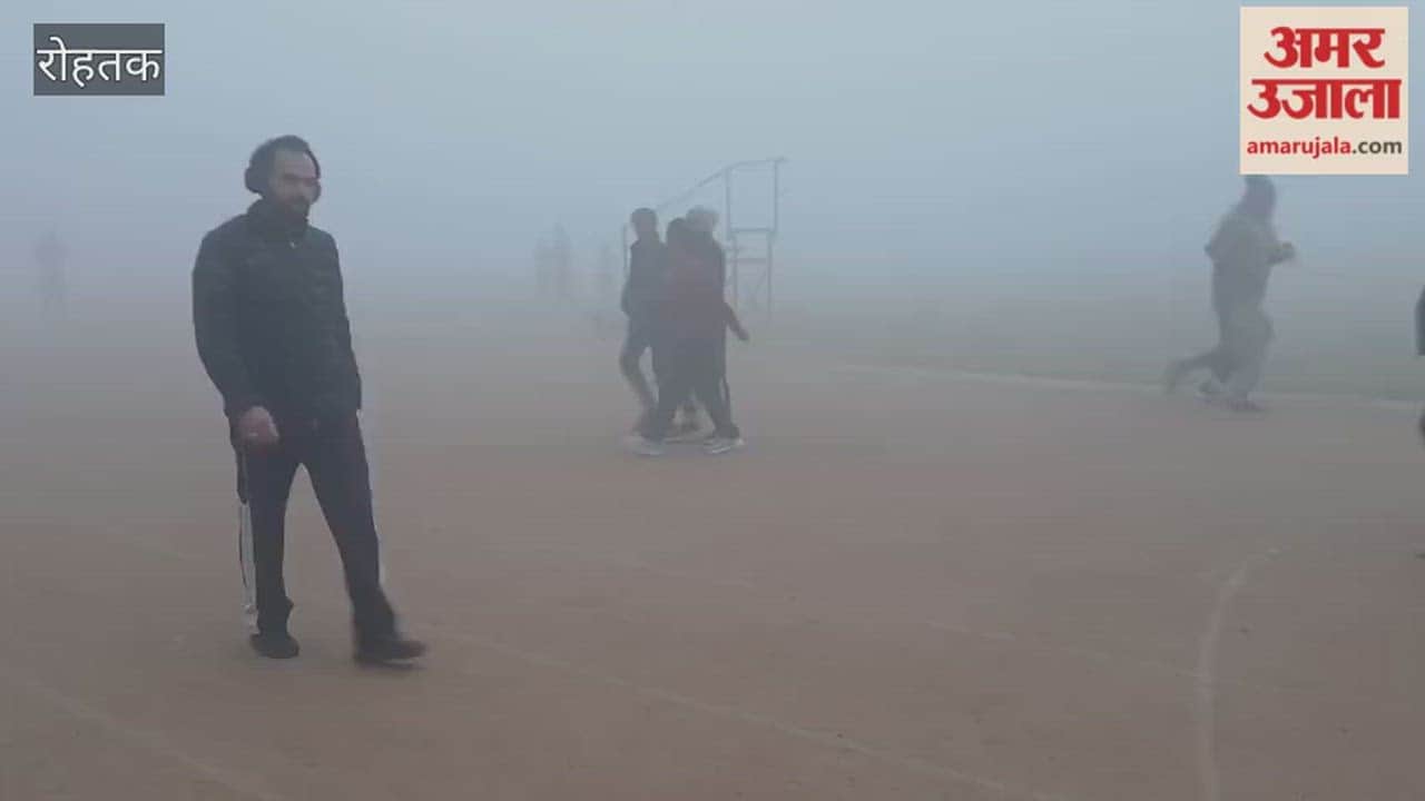 Dense fog in Rohtak