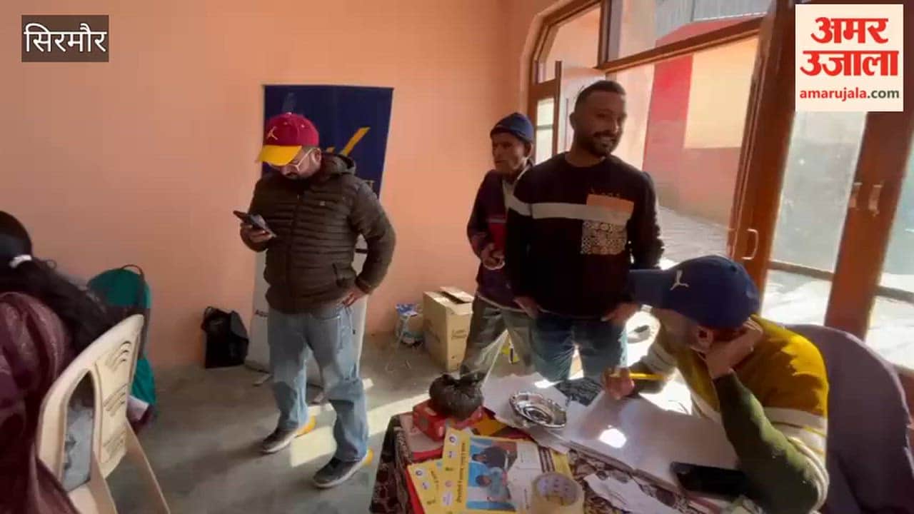 Sirmour Health check-ups were conducted for people in Birla village, and medicines were provided free of charge