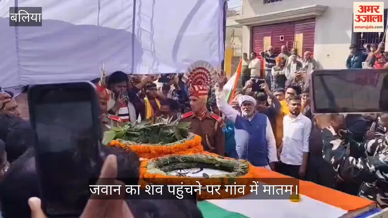village was plunged into mourning when the soldier's body, draped in the tricolor flag, arrived