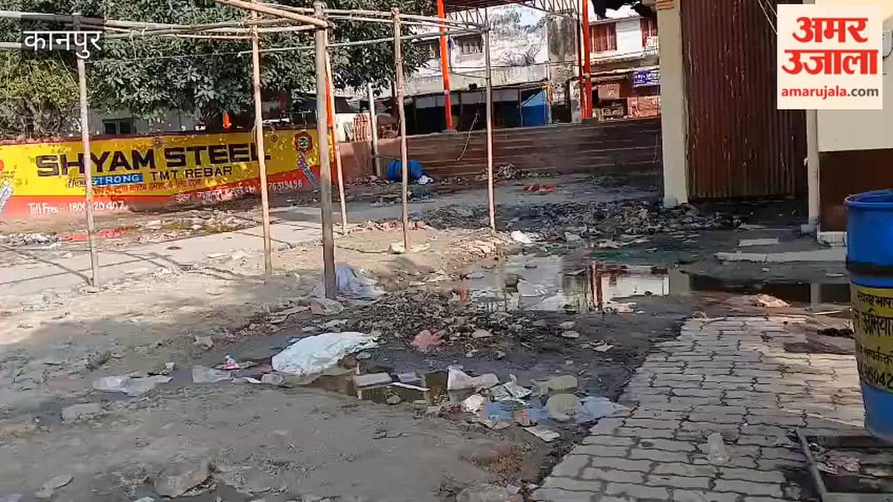 Kanpur: Filth and Stagnant Water Near Panki Temple Night Shelter