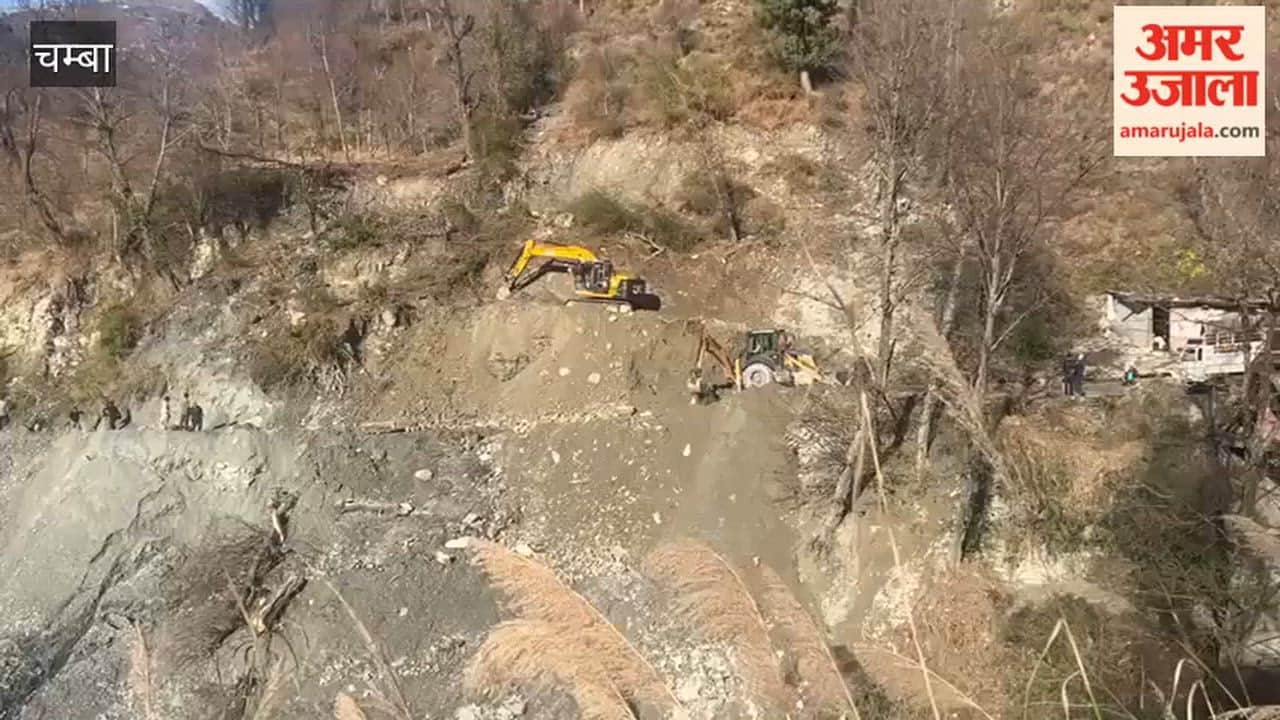 Chamba Widening work is underway on the Chamba-Tisa main road