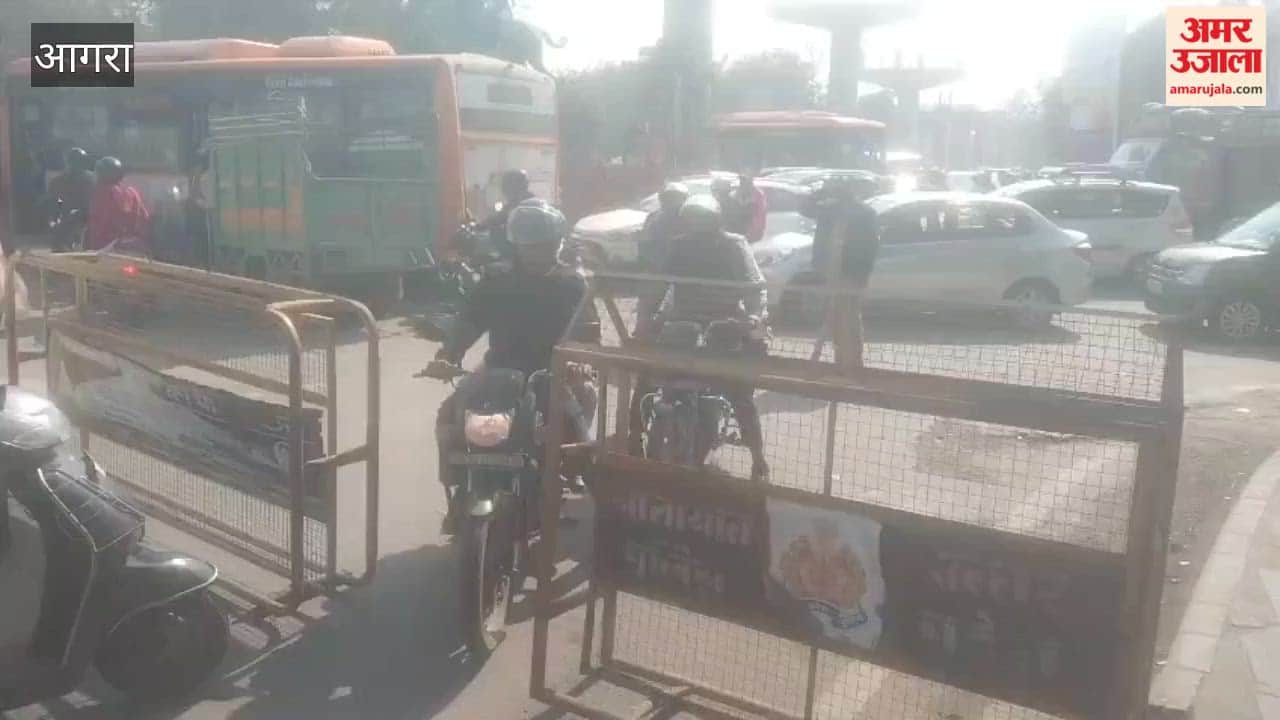 Traffic Diversion at Avanti Bai Chauraha Due to Metro Construction in Agra