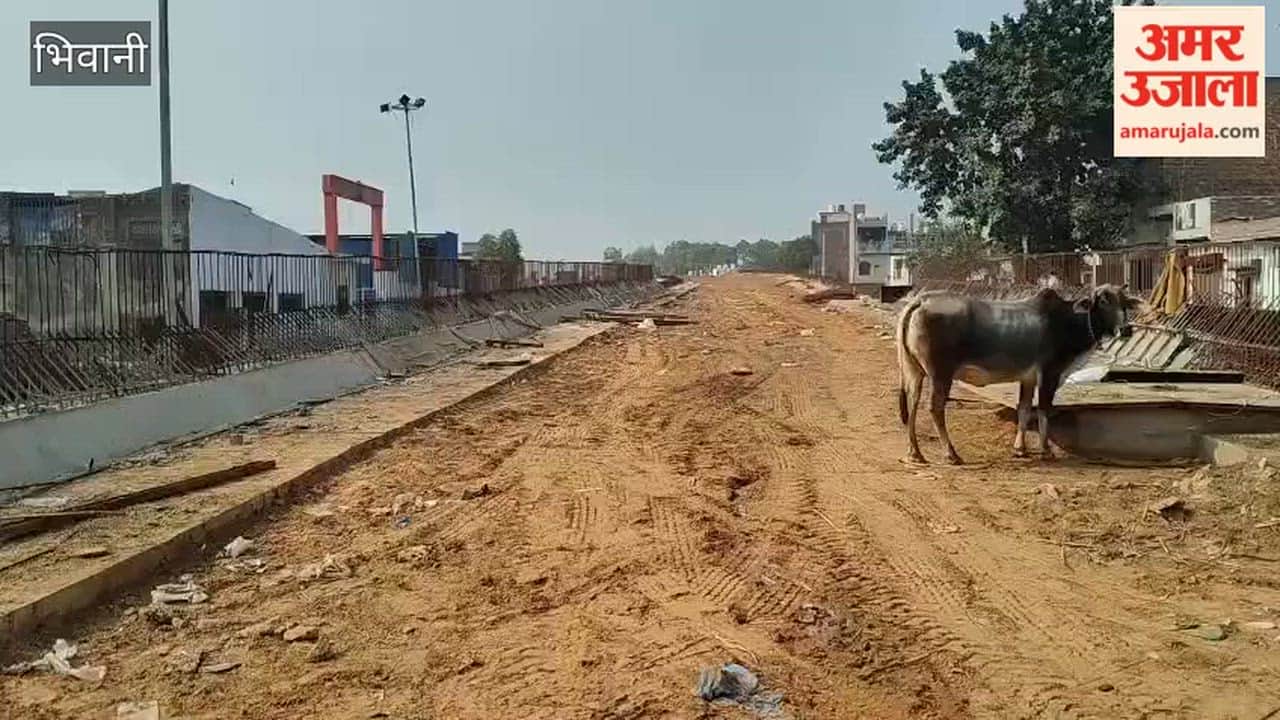 People are angry over the delay in the construction of Loharu Road Railway Overbridge in Bhiwani.