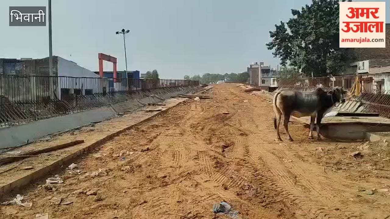 People are angry over the delay in the construction of Loharu Road Railway Overbridge in Bhiwani.