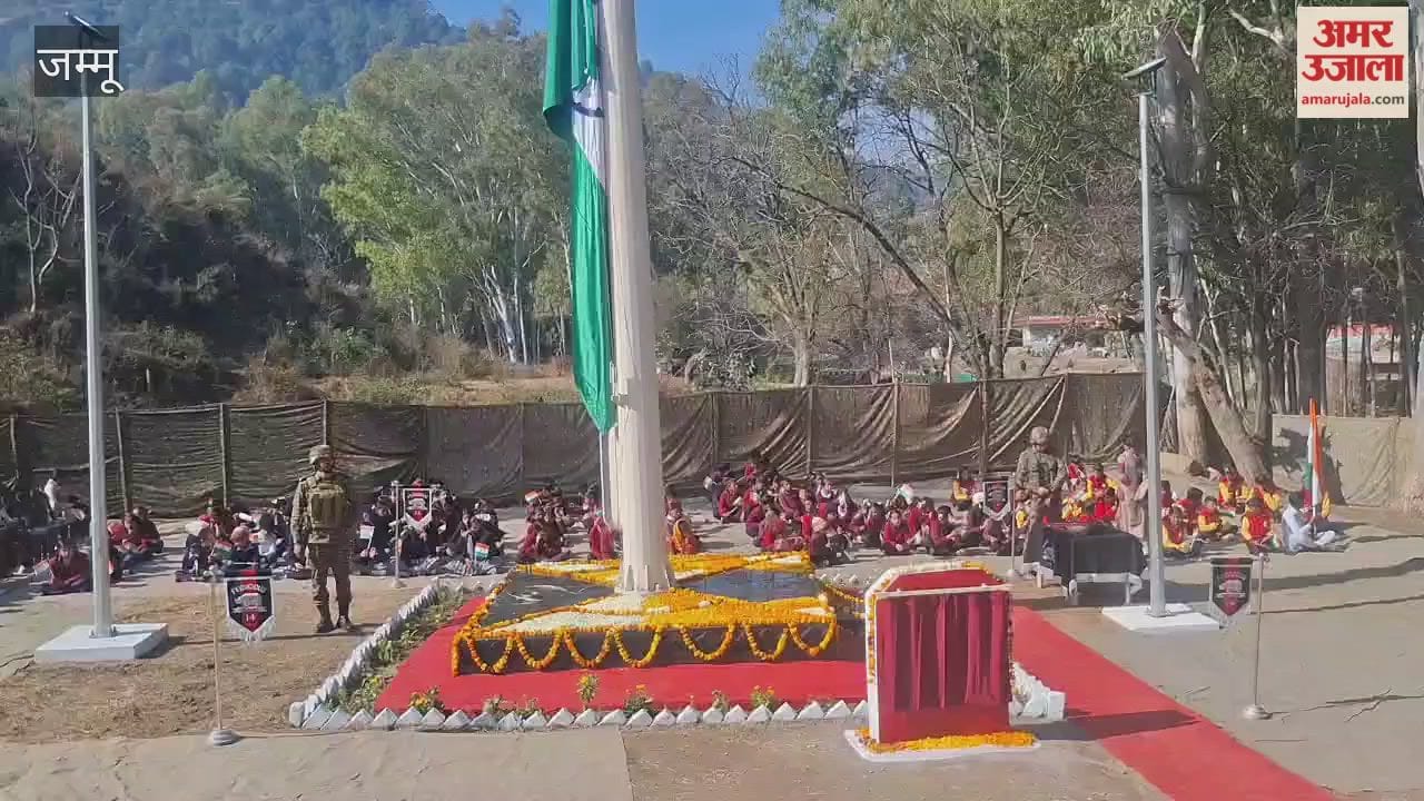 Tricolor hoisted with pride on Nowshera Day, 60 feet high national flag hoisted in Jhangar