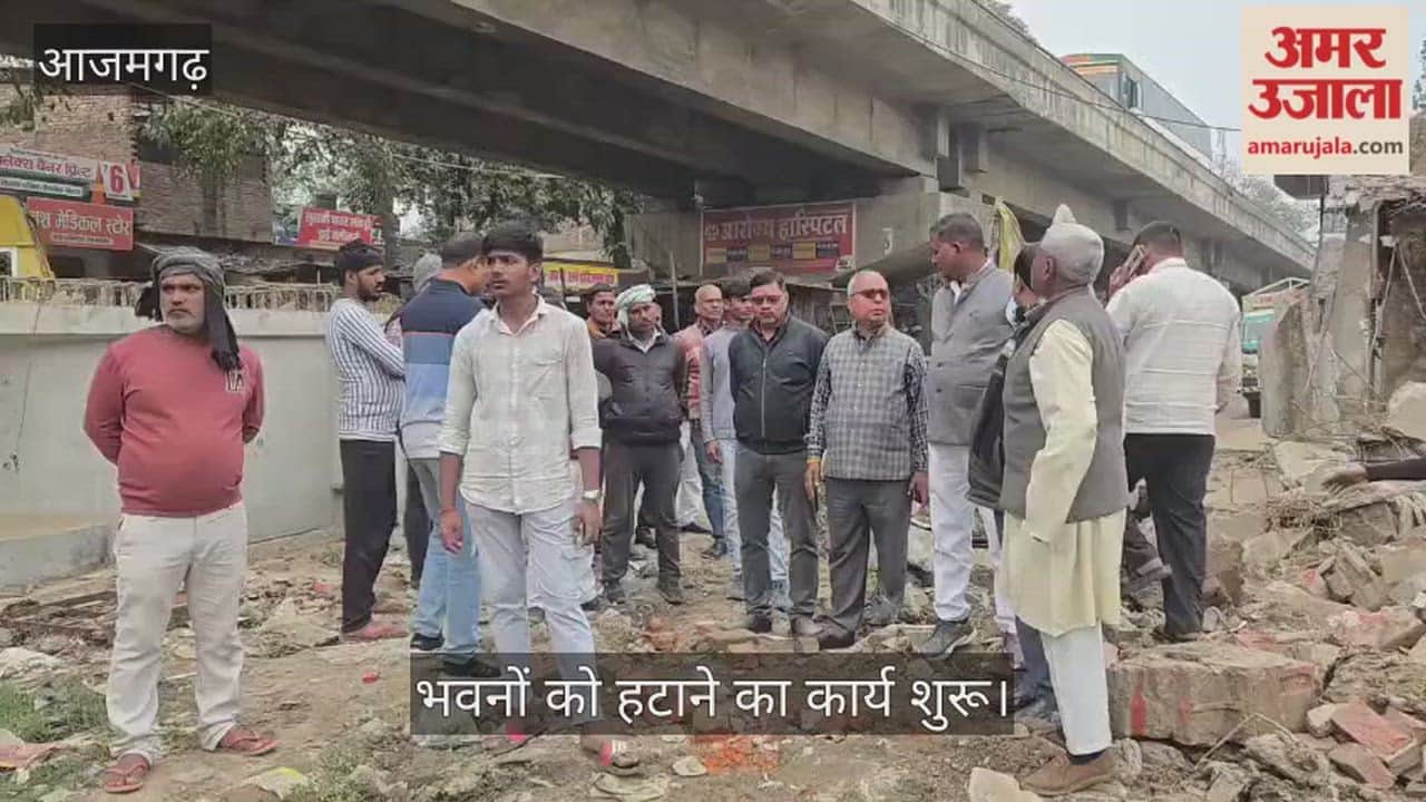 Work begins on demolishing buildings to make way for the overbridge construction