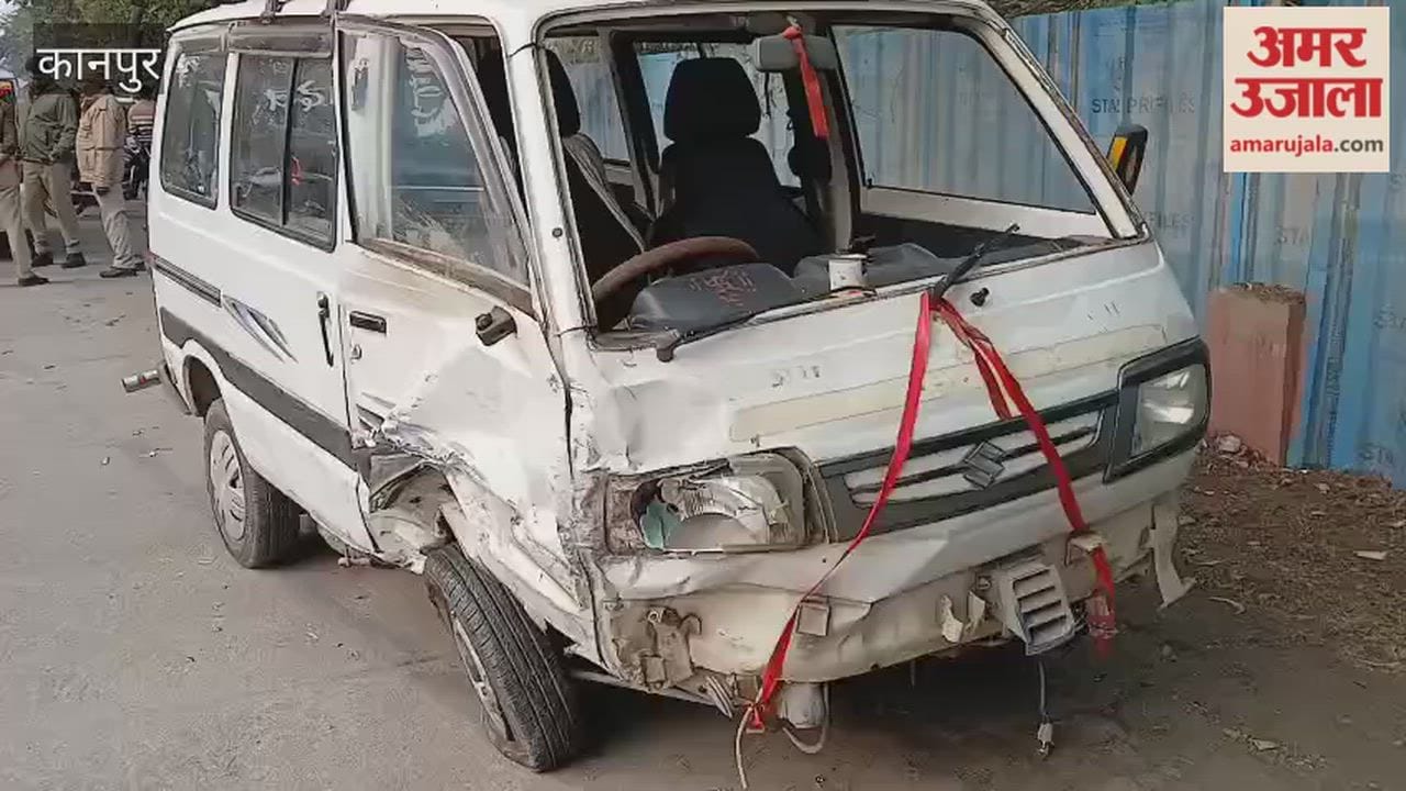 woman driving a car collided with another vehicle, causing extensive damage