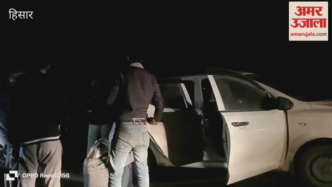 In Hisar, a woman driving a car collided with parked cars, scooters, and motorcycles, injuring six people, two of them seriously.