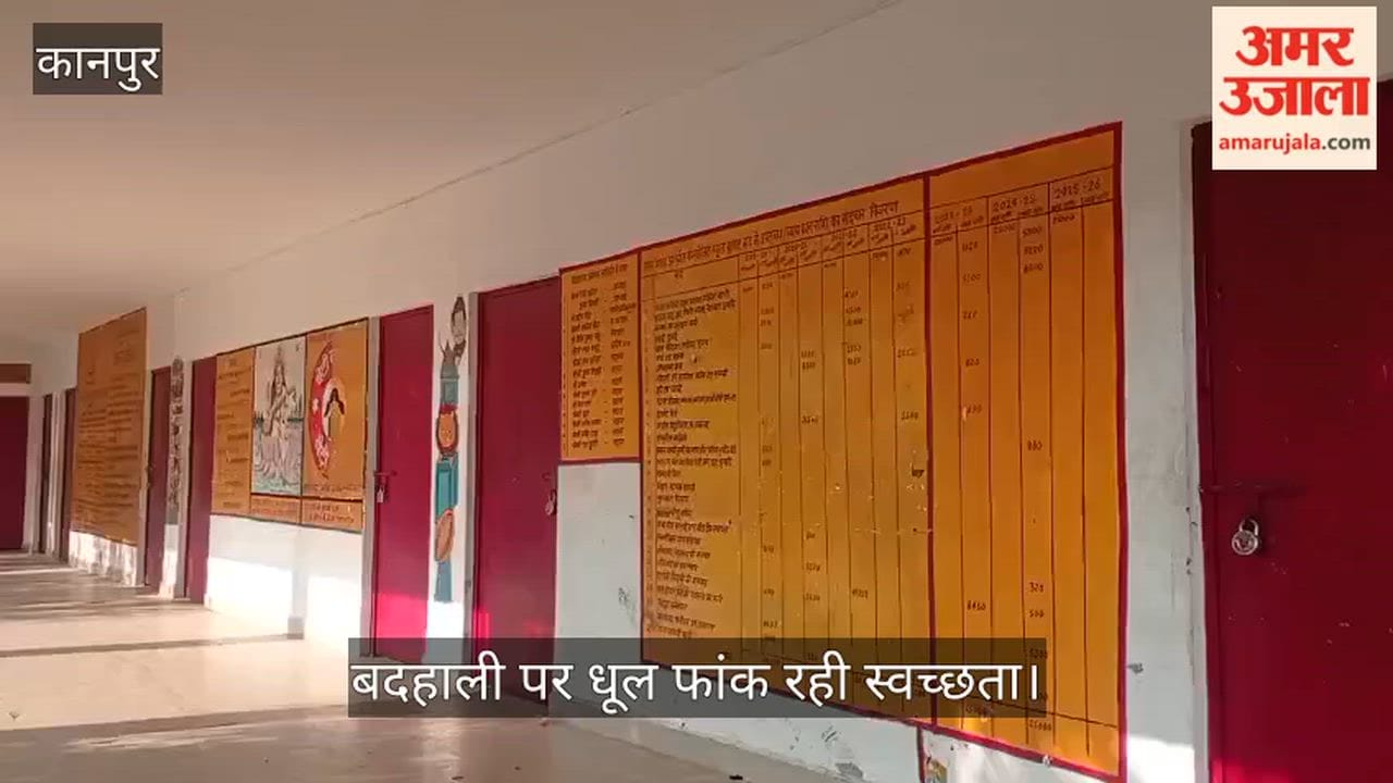 कानपुर: रामनगर में संविलियन विद्यालय के शौचालयों पर लटके ताले, शो-पीस बनकर रह गए सरकारी इंतजाम