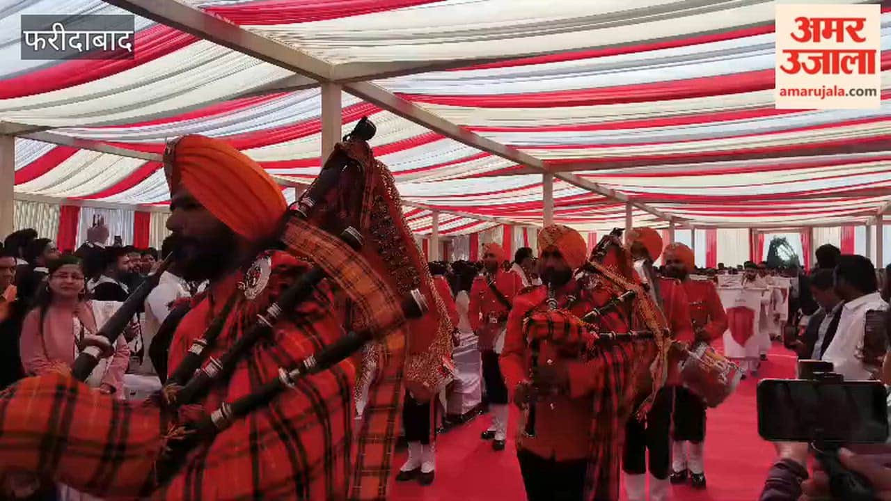 Health Minister JP Nadda arrived at convocation ceremony of Manav Rachna University