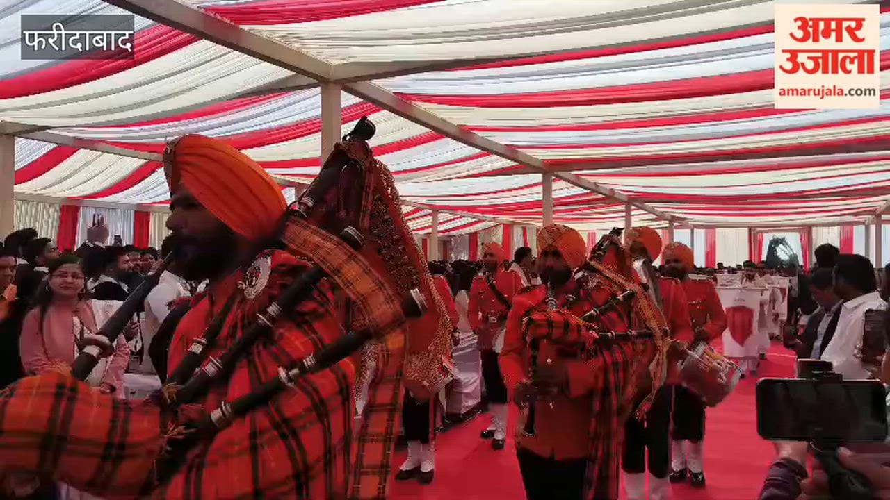 Health Minister JP Nadda arrived at convocation ceremony of Manav Rachna University