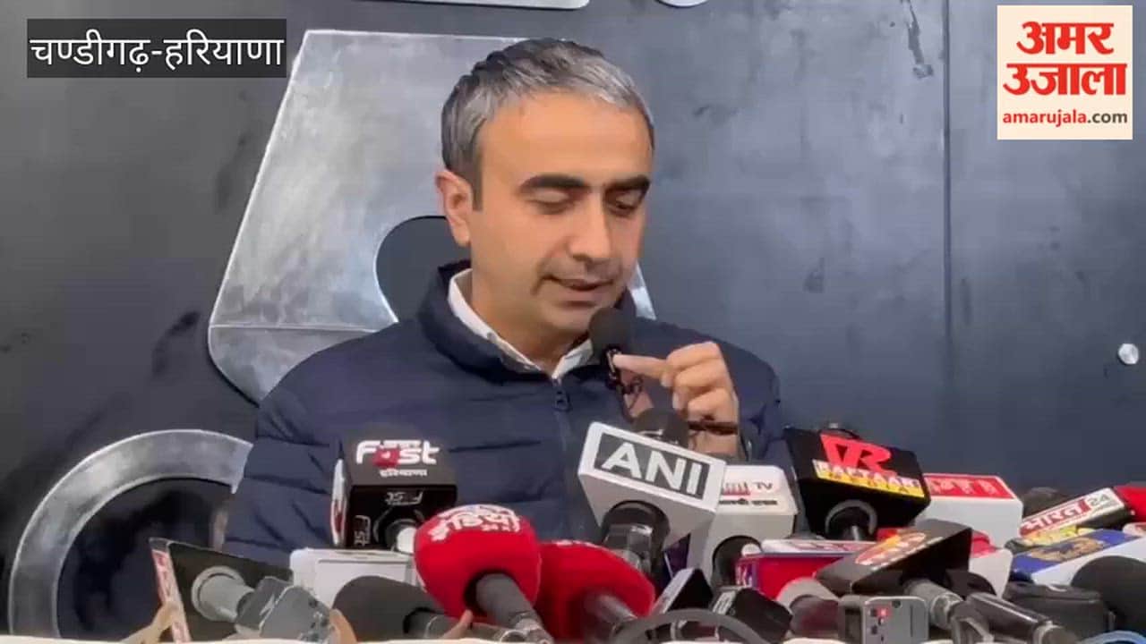 Press conference by media in-charge Anurag Dhanda in Chandigarh