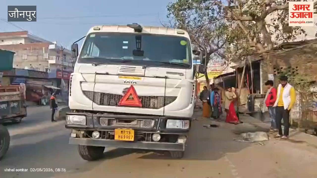 road built two and half years ago after installation of sewage system in jaunpur