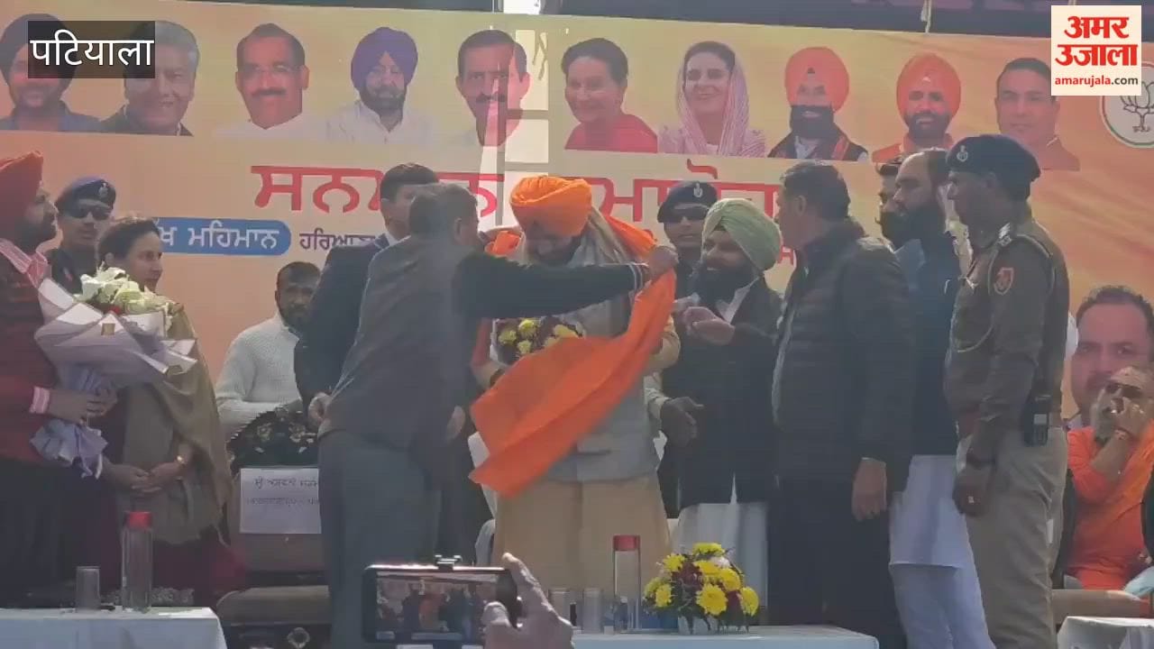 Haryana CM Nayab Saini arrived in Sanaur.