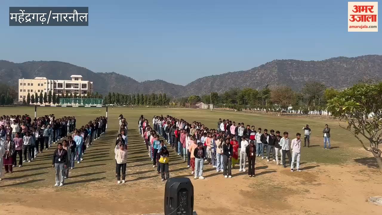Girls were taught self-defense techniques at a camp in Mahendragarh.