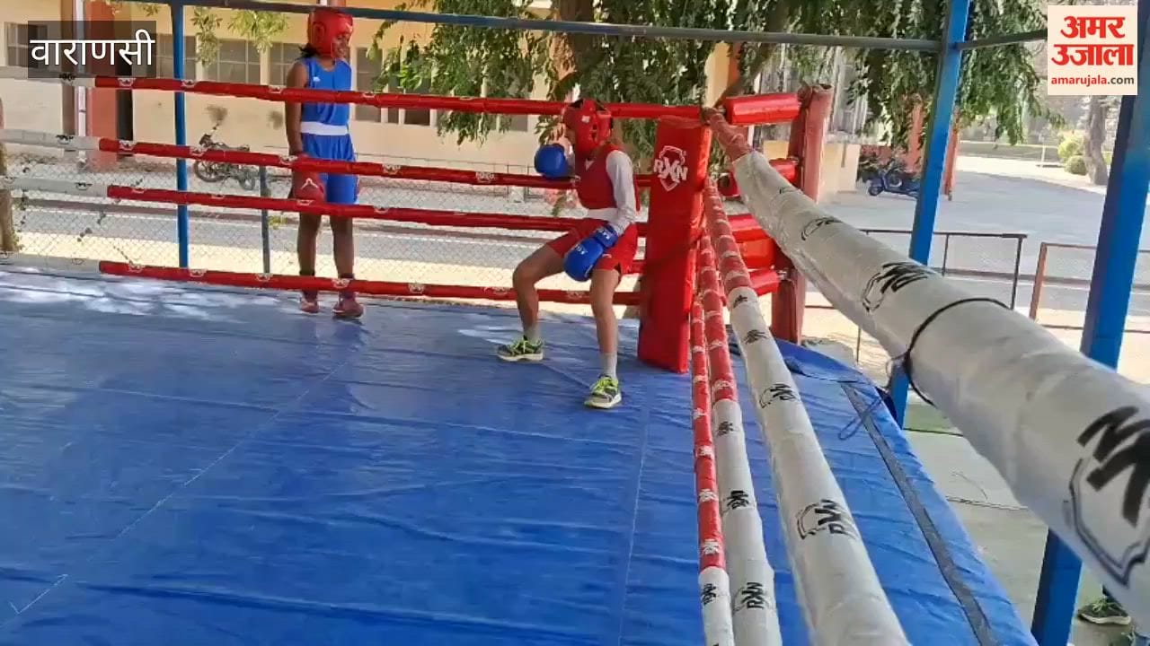 Players practiced boxing at BHU varanasi