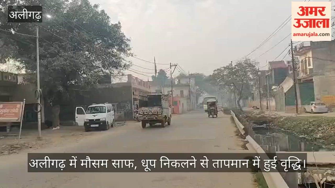 अलीगढ़ में मौसम साफ, धूप निकलने से तापमान में हुई वृद्धि