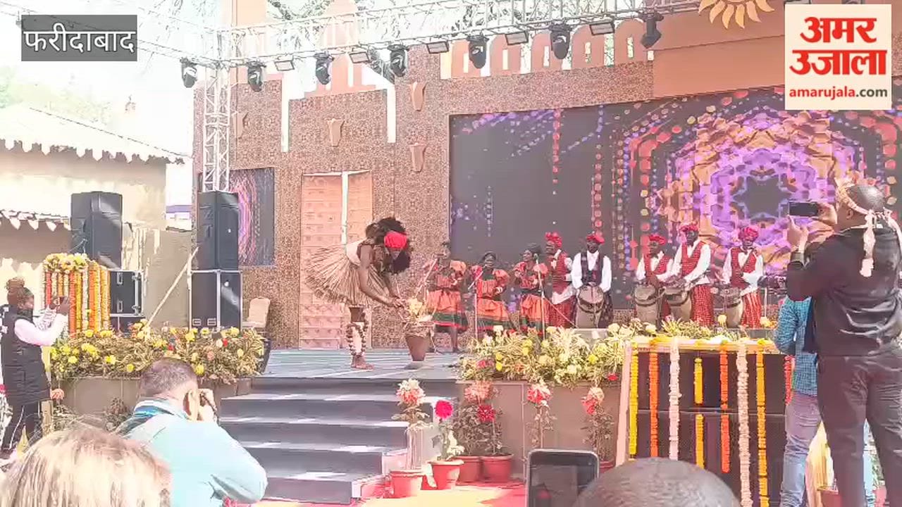 Artists from Zambia presented their captivating dance at the Surajkund Fair