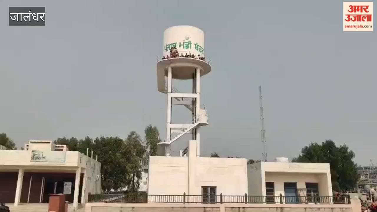 Tension peaks in Jalandhar's Latifpura; protesters climb on tank, one woman faints