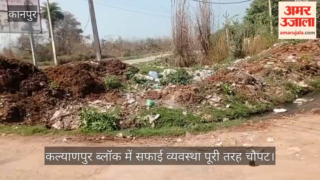 Kanpur Unsanitary conditions have made life difficult Lodhar village with heaps of garbage spreading disease
