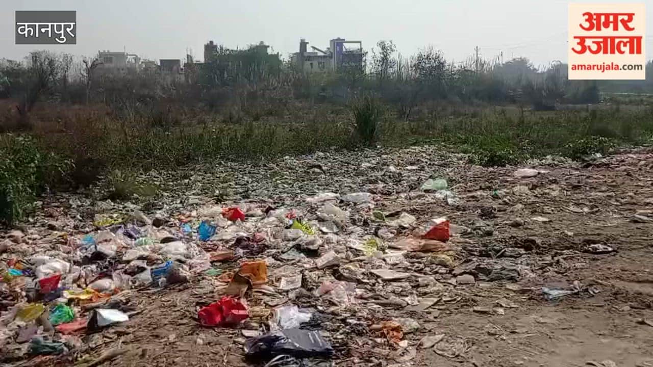 Kanpur: Piles of garbage on the roadside near the New Kanpur City Scheme