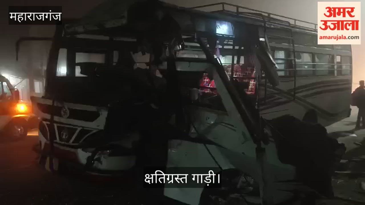 Bus collides with parked DCM, five passengers injured