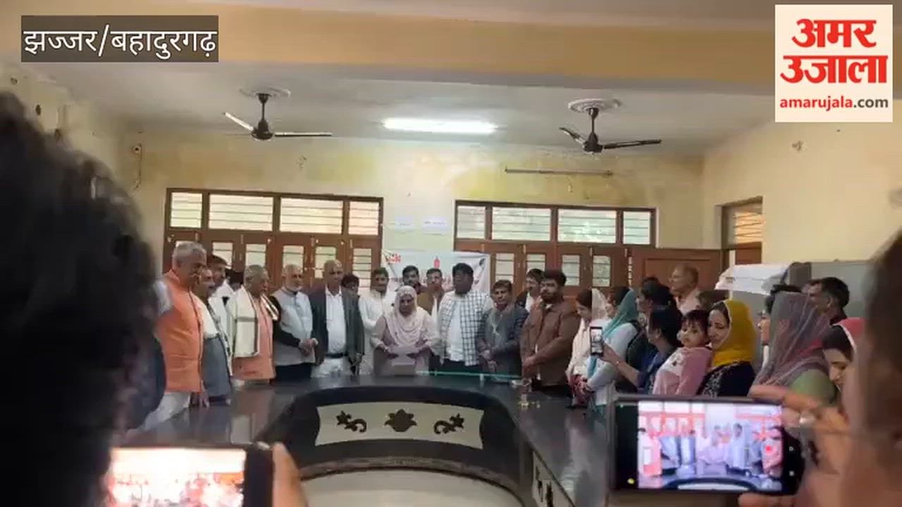 Rachita June took oath as the new chairperson of Bahadurgarh Block Development and Panchayat Samiti, pledging equal development in all wards.