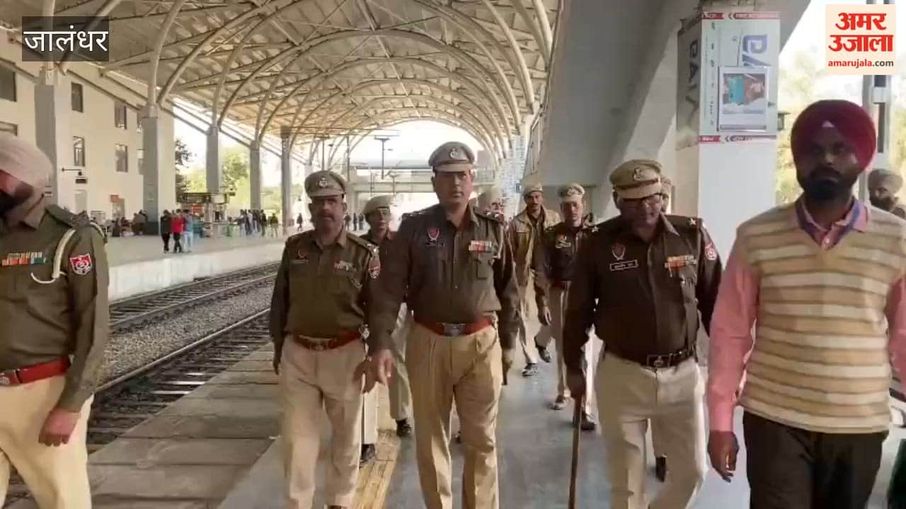 Police search operation at railway station including Special DGP Gurpreet Deo