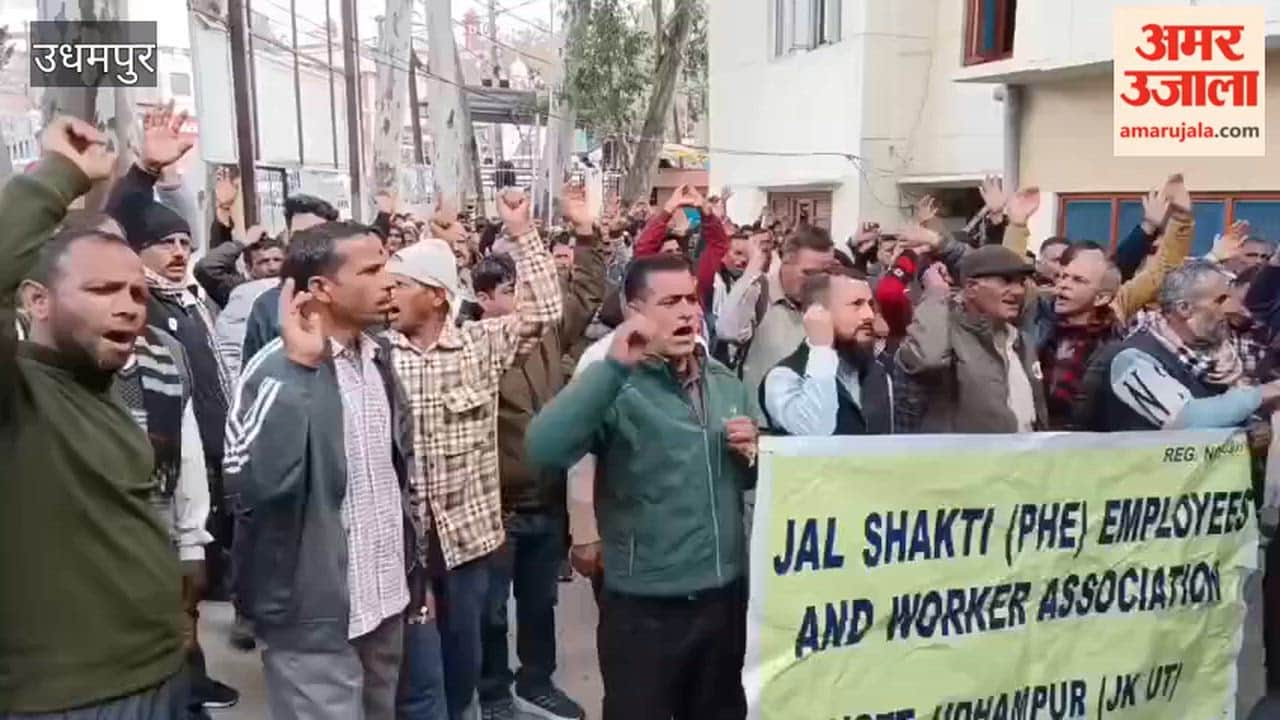 Jal Shakti PHE Employees Union protests, demands inclusion of demands in the budget session