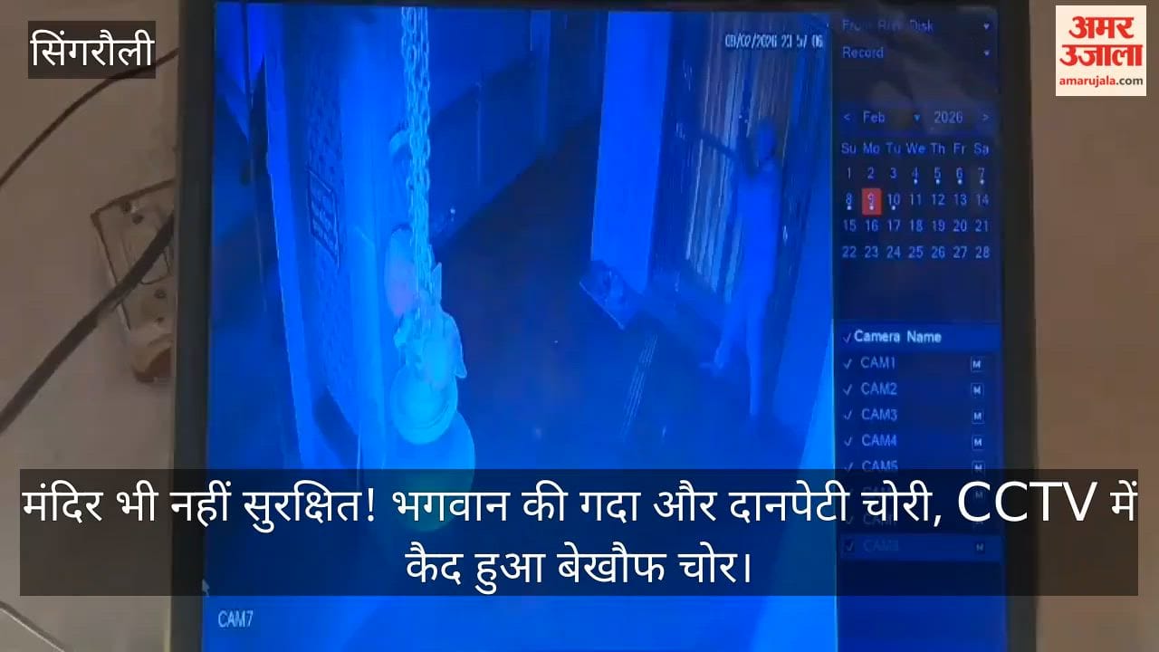Singrauli News: Temple God's mace and donation box stolen