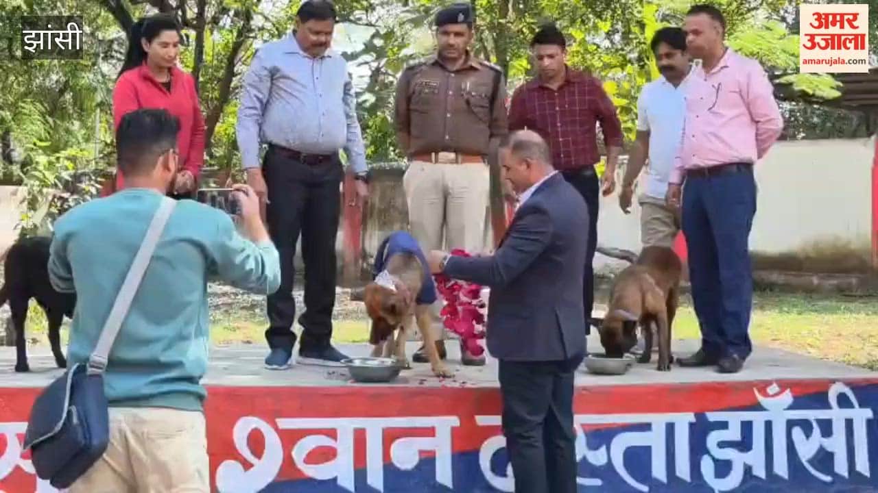 Jhansi RPF's 'Toofan' could detect a crime at a glance; upon retirement, he was given an emotional farewell with a silver crown.