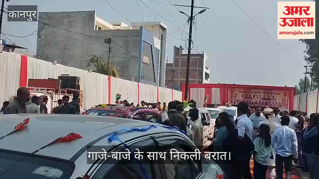 कानपुर: केदारनाथ शक्ति धाम सेवा समिति ने रचाया पांच जोड़ों का सामूहिक विवाह