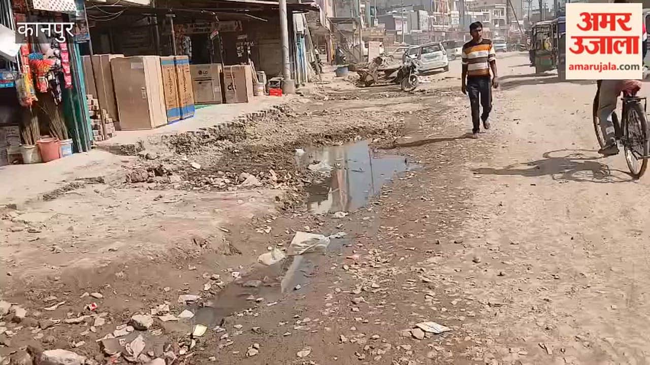 Kanpur: The dilapidated condition of the road on Naya Shivli Road
