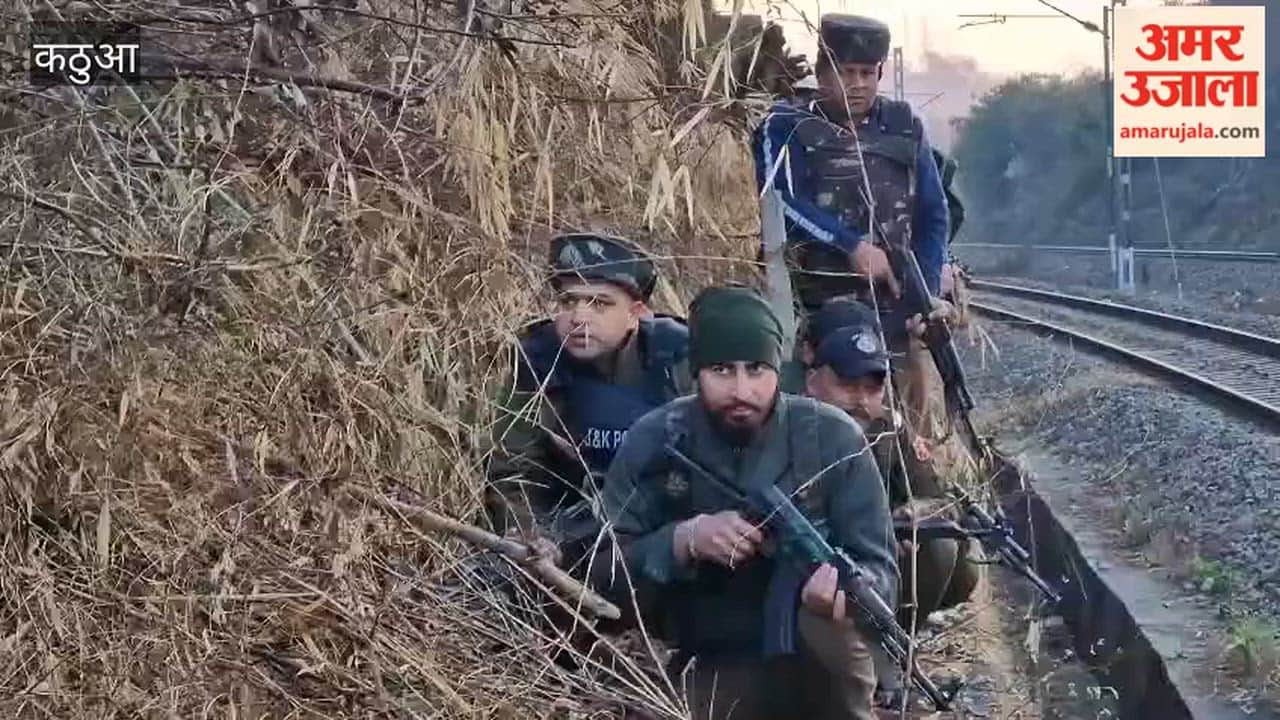 Security Forces Conduct Mock Drill at Paati Nallah Near Lakhanpur Railway Track