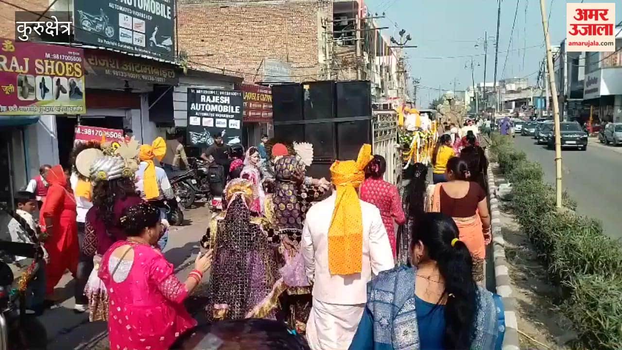 Bhole's procession took place in Kurukshetra, the holy city became filled with Shiva.