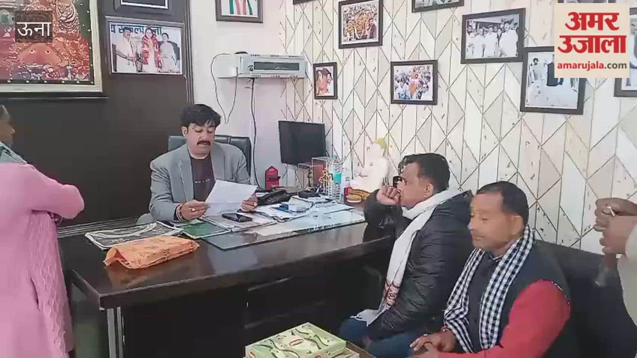 Una MLA Vivek Sharma listened to public problems in Jogipanga