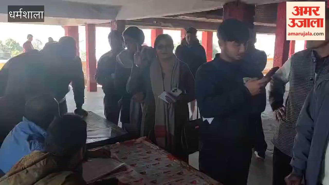 Dharamshala Voting process begins for the post of General Secretary of the Committee at Mata Kunal Pathri Temple