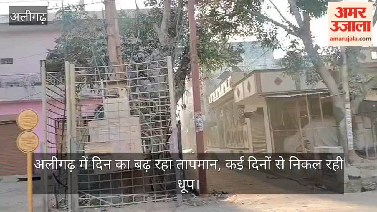अलीगढ़ में दिन का बढ़ रहा तापमान, कई दिनों से निकल रही धूप