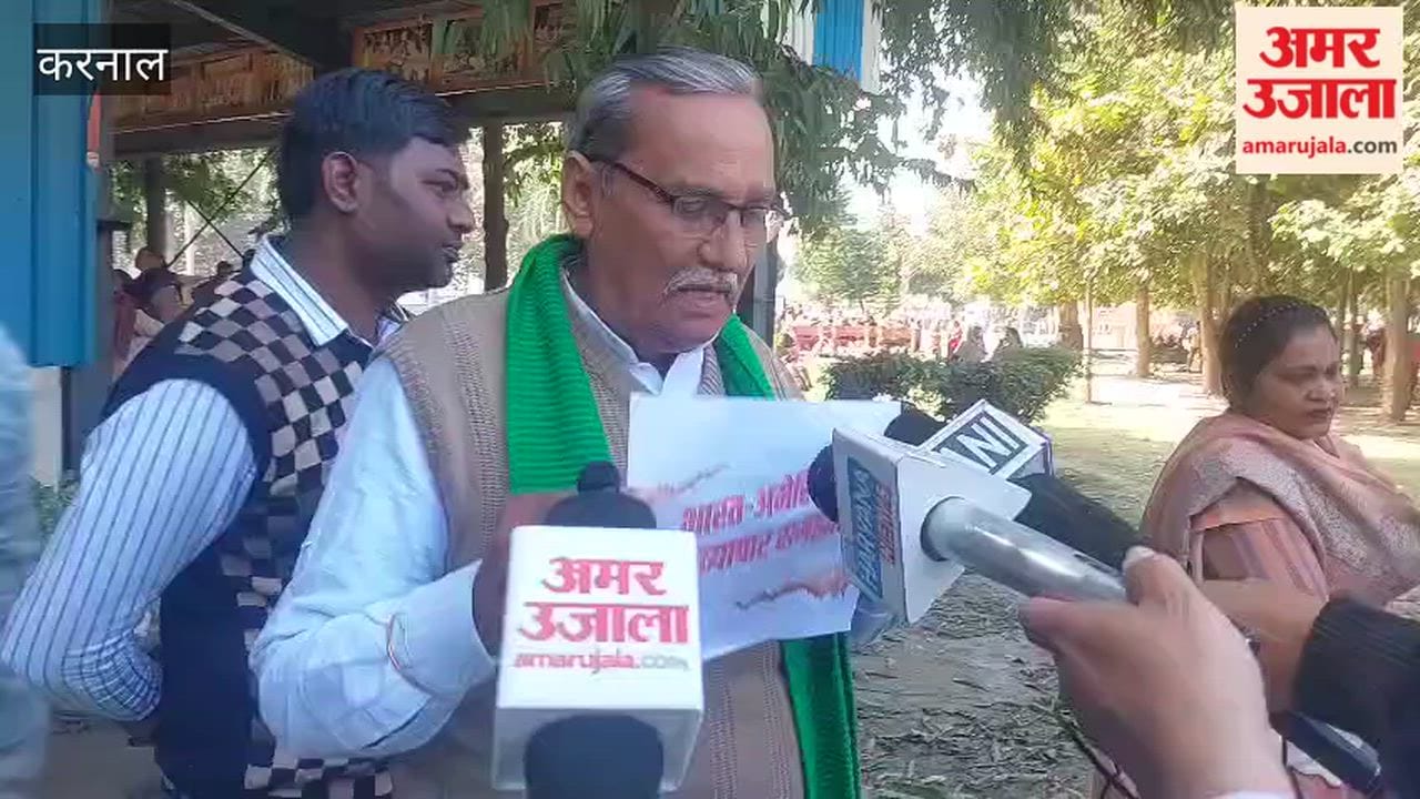 Thousands of employees demonstrated in Karnal