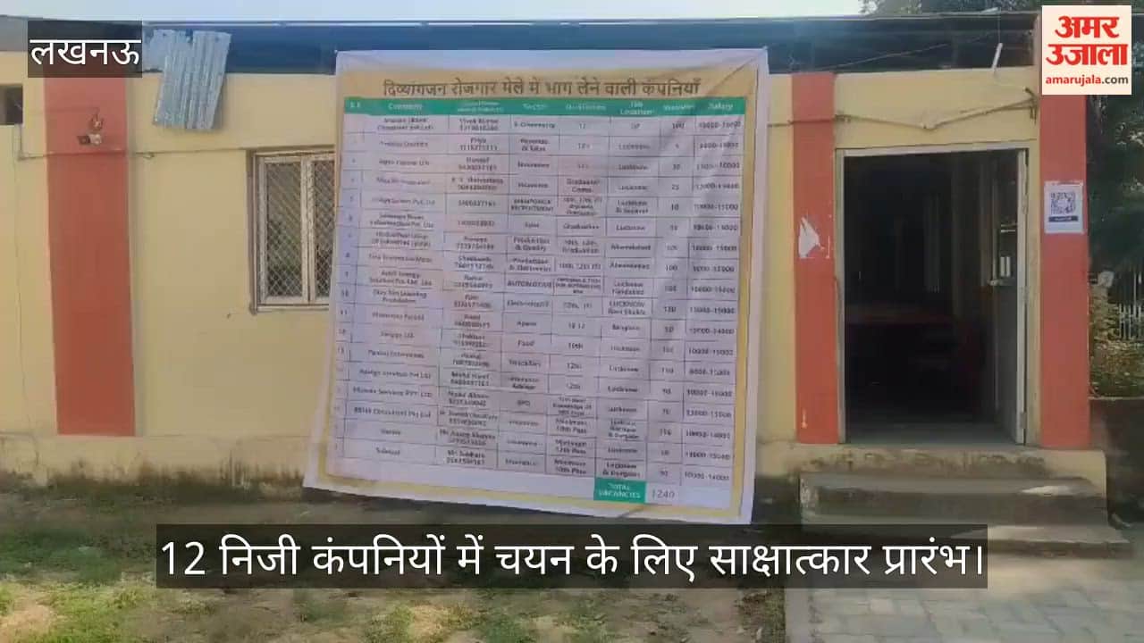 VIDEO:दिव्यांग युवाओं के लिए रोजगार मेले का आयोजन, 12 निजी कंपनियों में चयन के लिए साक्षात्कार प्रारंभ