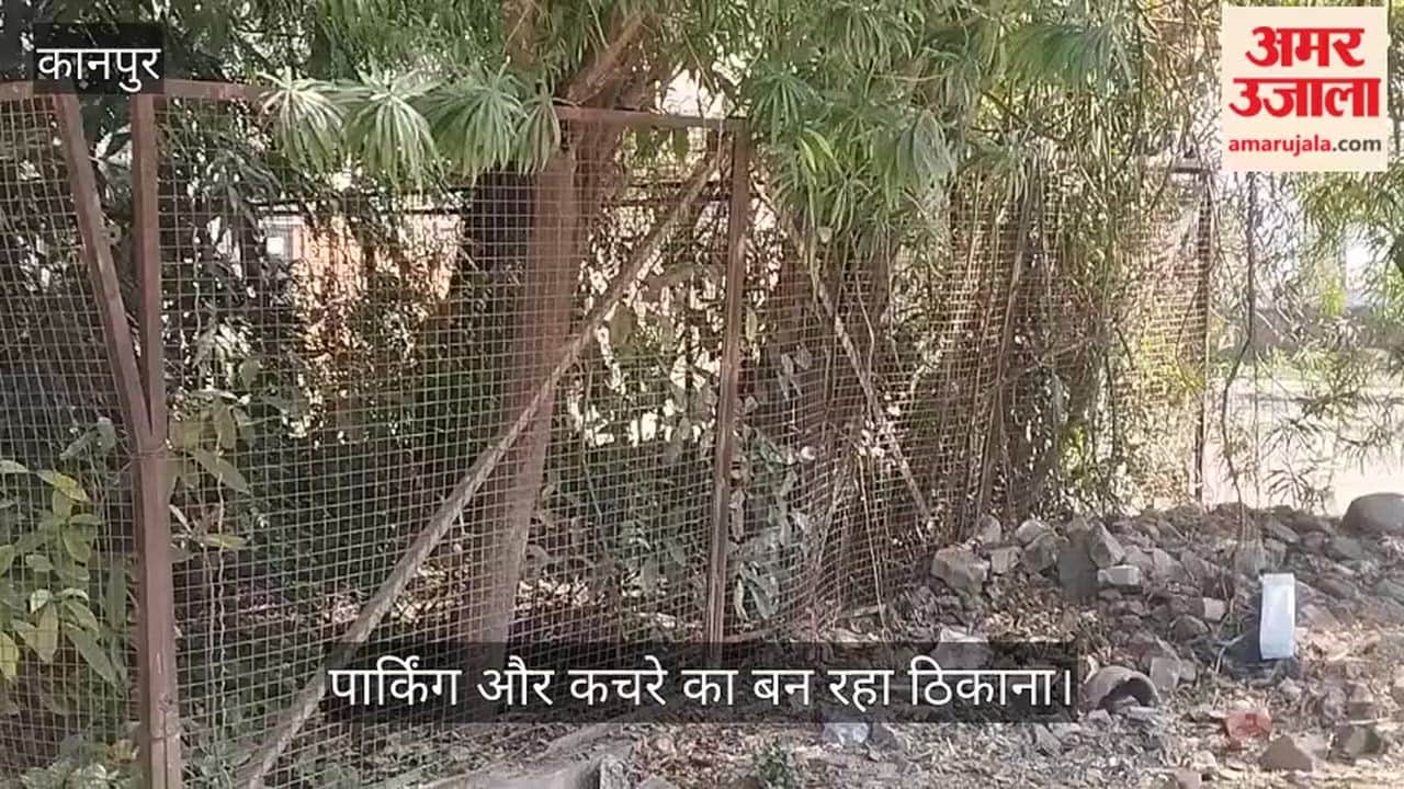 कानपुर: बदहाली के आंसू रो रही कृष्णा नगर की ग्रीन बेल्ट; सफाई के अभाव में झाड़ियों का साम्राज्य