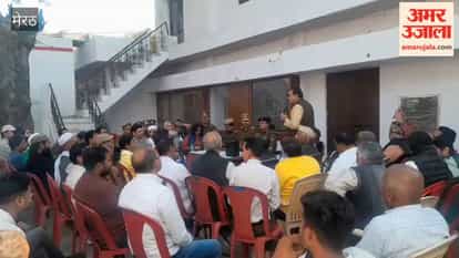 Peace committee meeting held at Sardhana police station regarding upcoming festivals