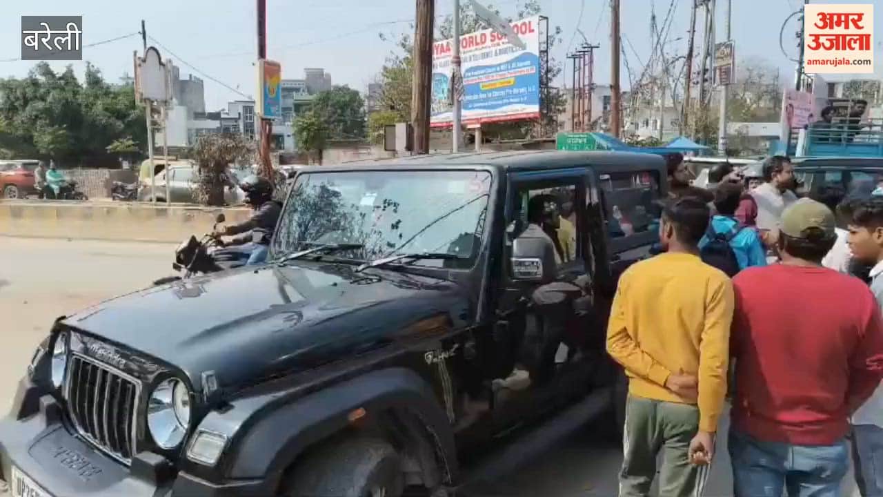 Drunken rich men speeded their car hitting three vehicles in Bareilly