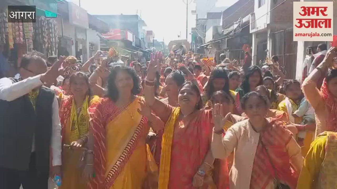 Grand Kalash Yatra Marks Beginning of Seven-Day Shiv Mahapuran Katha at Balaji Dham Ashram, Dayalbagh