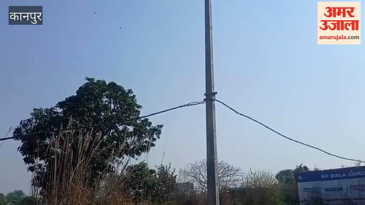 Kanpur: Negligently laid electricity department cables dangle over the road