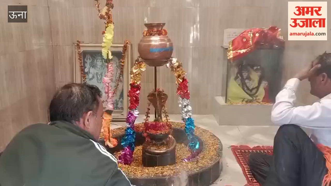 Una A grand feast was organised at the Bairiyan Shiva Temple on the occasion of Shivratri, the atmosphere was filled with hymns