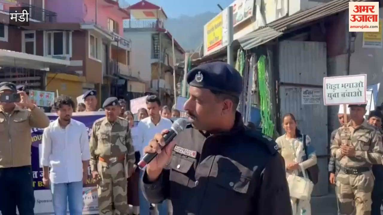 Mandi Historic drug-free rally of CISF BSLP in Pandoh, slogans of awareness echoed